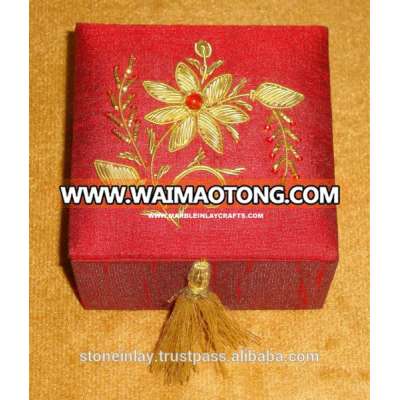 Decorative Zari Embroidery Box