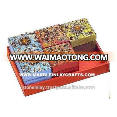 Zari Hand Embroidery Boxes Set