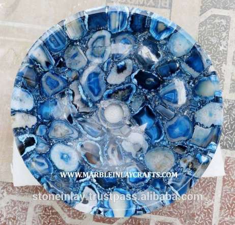 Beautiful Blue Agate Sink Bowl